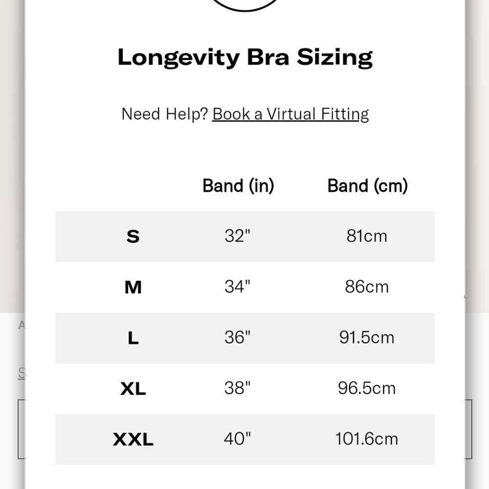 Knix Longevity sports bra M nude 34" band - Picture 5 of 5